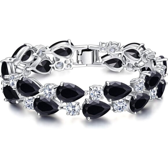 Jewelry - Women’s Cubic Zirconia Tear Drop Bracelet Elegant Bridal Formal Jewelry